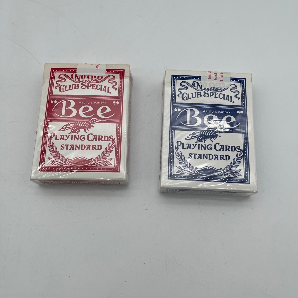 Bee No 92 Club Special Playing Cards Mirage Casino Red Blue 2 Decks USPCC